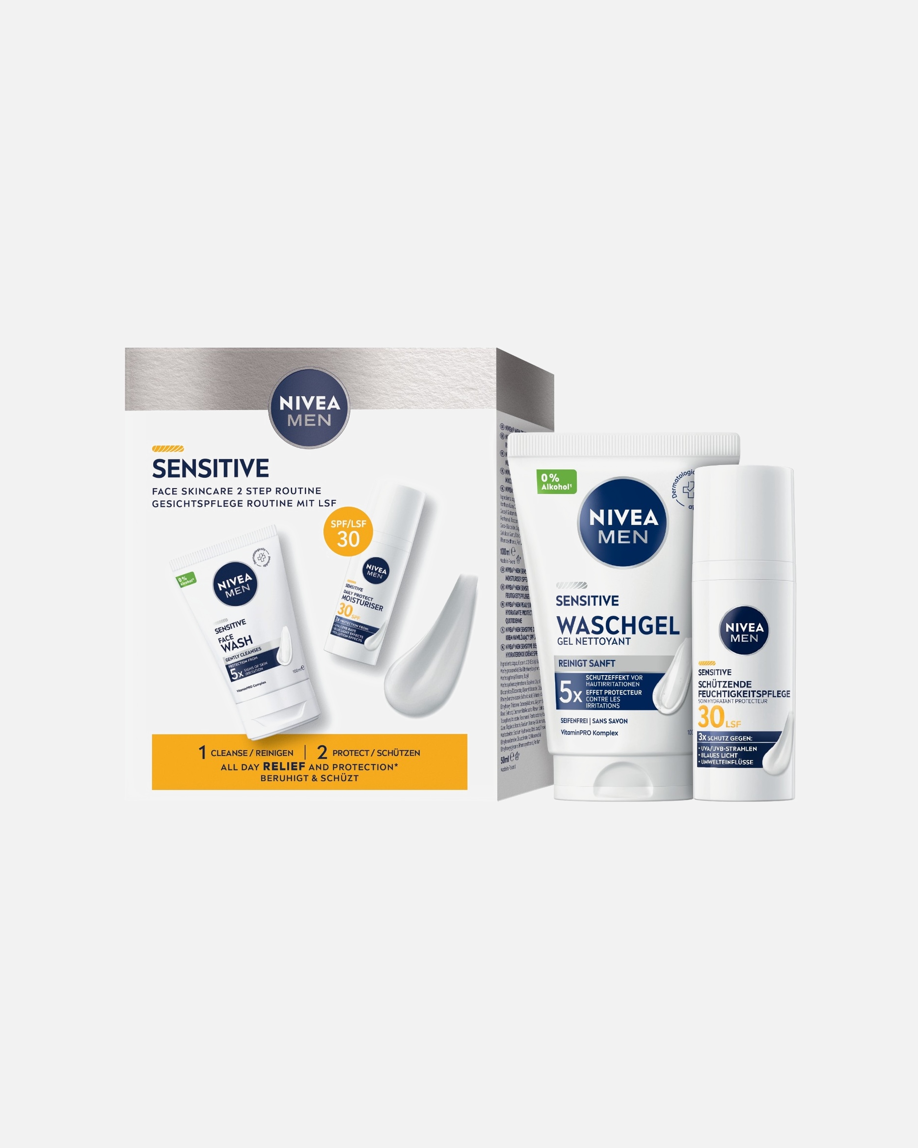 Gesichtspflegeset für Männlich NIVEA MEN Sensitive Routine Set 1 Stück
