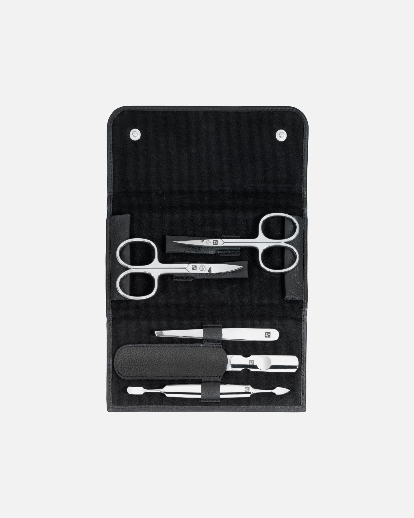 Nagelpflegeset für Unisex ZWILLING Beauty Classic Manicure Set 5pcs. Leather, Black 1 Stück