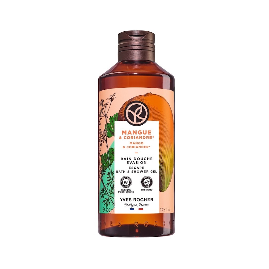 Yves Rocher Mango-Koriander Duschbad Duschgel 400 ml