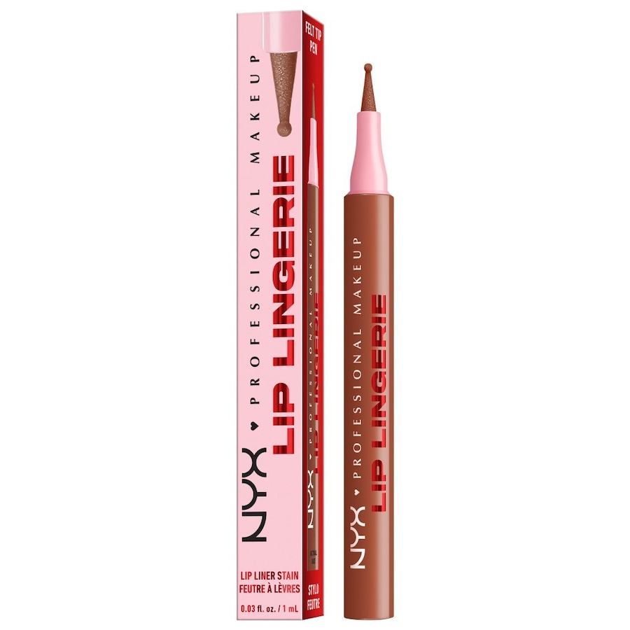 NYX Professional Makeup Lip Lingerie Stain Lipliner 02 - NAUGHTY NUDE 1 ml Braun