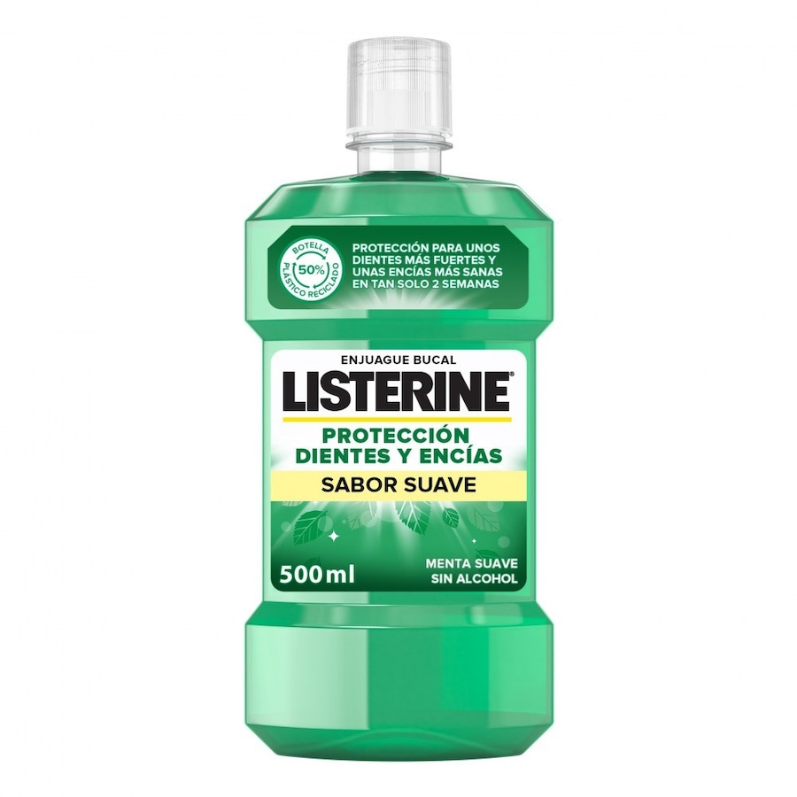 Listerine Mundspülung für Zähne und Zahnfleisch mit mildem Geschmack 500 ml