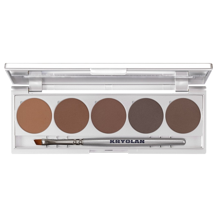 Kryolan Eyebrow Powder Palette Lidschatten BROWN 10 g Braun