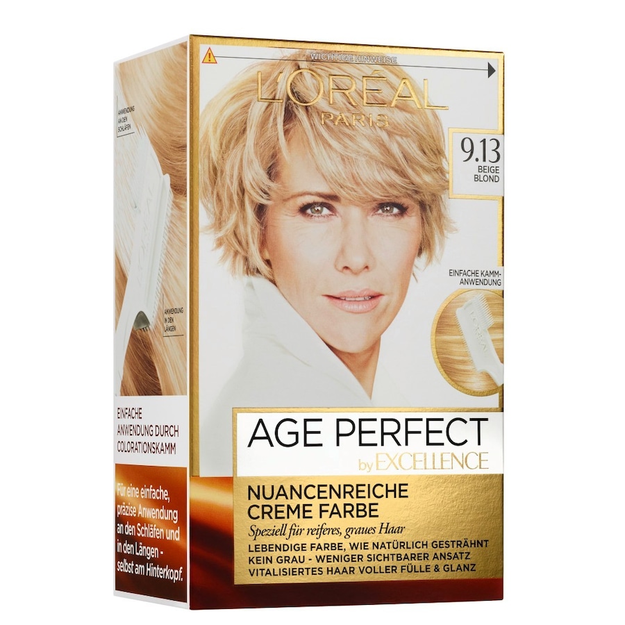 L’Oréal Paris Excellence Age Perfect Haarfarbe 9.013 Hellbraun Damen
