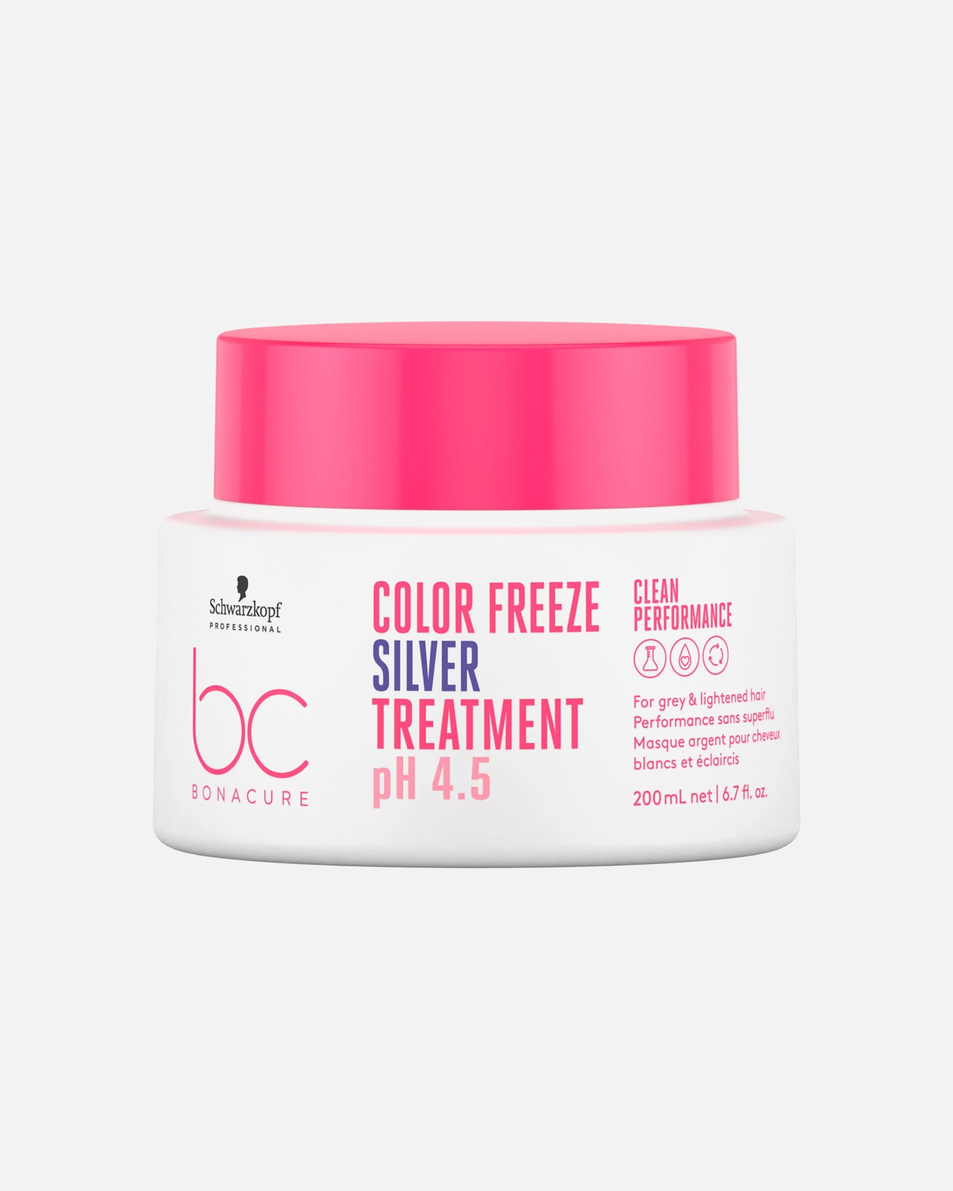 Haarkur für Unisex Schwarzkopf Professional BC BONACURE pH 4.5 Color Freeze Color Freeze Silver Treatment 200 ml