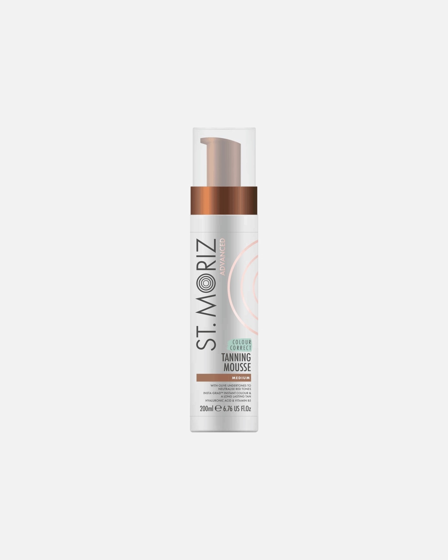 Selbstbräuner für Unisex St. Moriz Advanced Farbkorrigierendes Selbstbräunungsmousse – Mittlere Bräune 200 ml