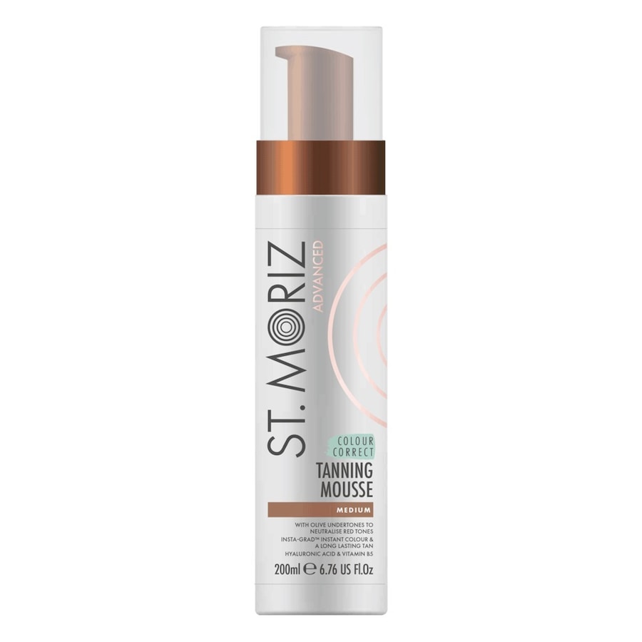 St. Moriz Advanced Farbkorrigierendes Selbstbräunungsmousse – Mittlere Bräune Selbstbräuner 200 ml