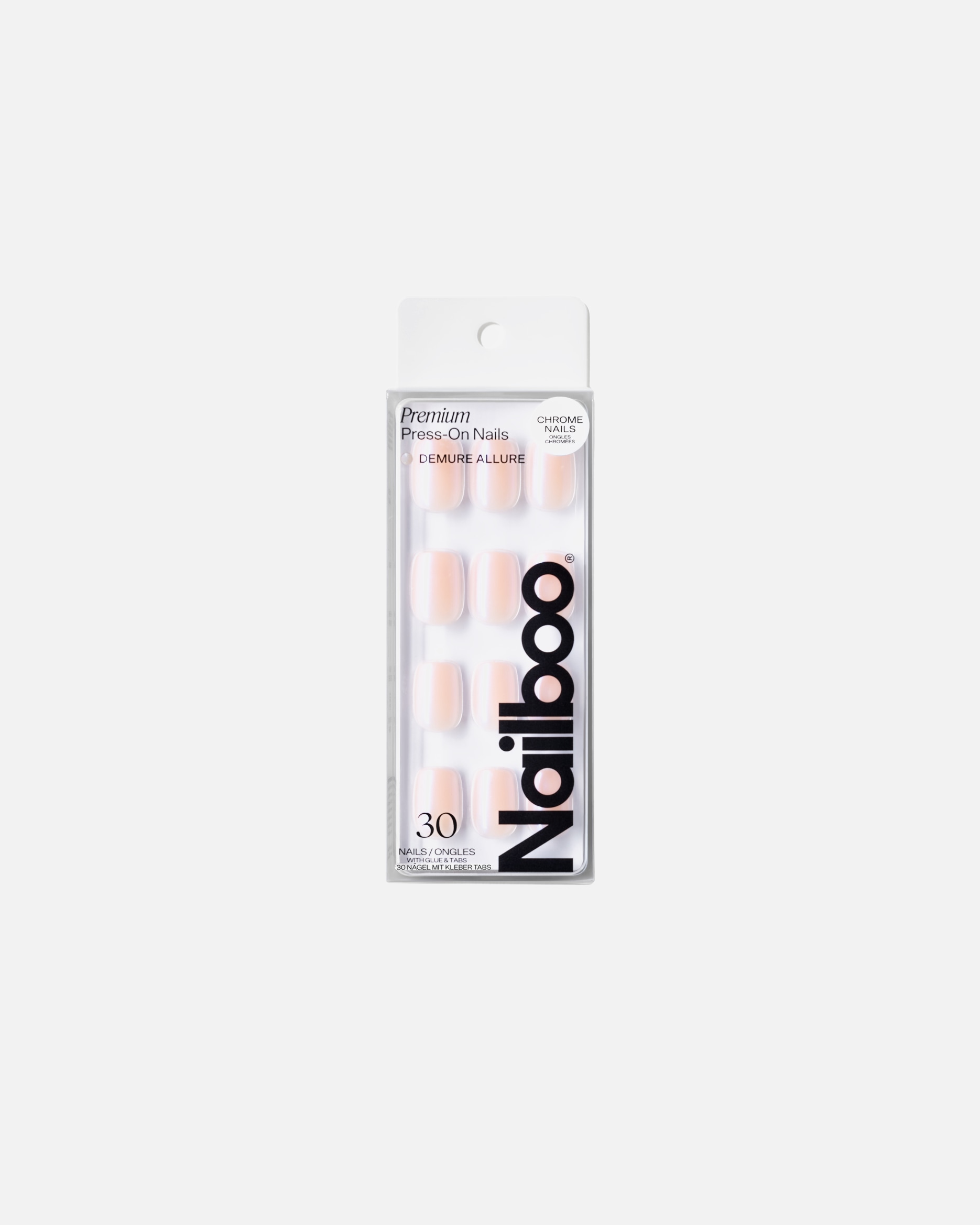 Kunstnägel für Unisex Nailboo Default Brand Line Premium Press-On DEMURE ALLURE