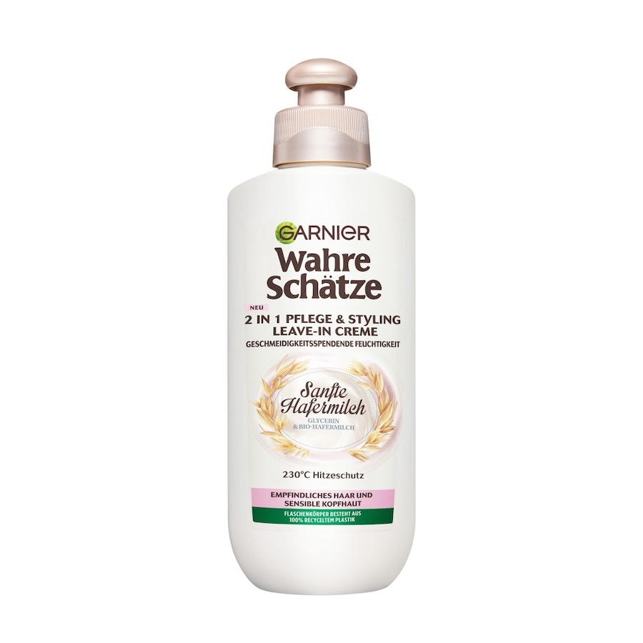Garnier Wahre Schätze 2-in-1 Pflege & Styling Creme Sanfte HafermilchHaare | 200.0 ml | 15,45 / 1.0 l