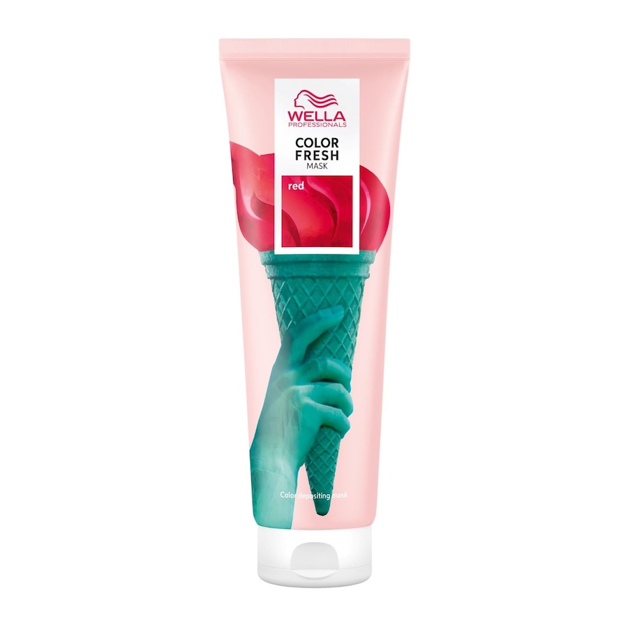 Wella Professionals Color Fresh Farbauffrischende Pflegemaske Haarmaske Red 150 ml Dunkelrot