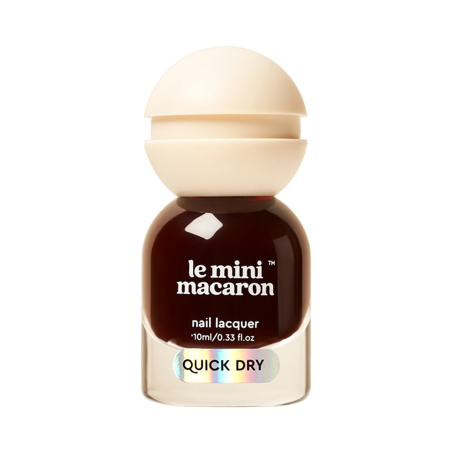 Le Mini Macaron Nail Lacquer Quick Dry Nagellack CASSIS 10 ml Braun