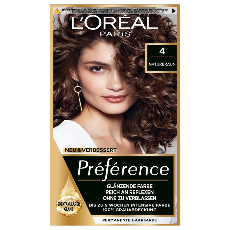 L’Oréal Paris Preference Haarfarbe Nr. 4 - Naturbraun Schwarz