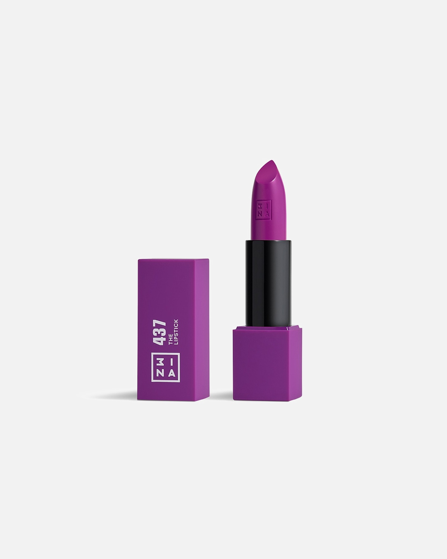 Lippenstift für Unisex 3INA The Lipstick Nr. 437 - Purple
