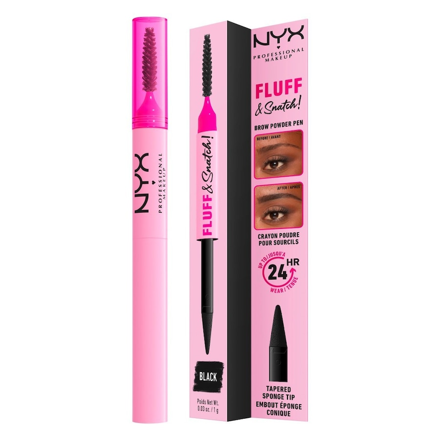 NYX Professional Makeup Fluff & Snatch! Puder Augenbrauenpuder SCHWARZ 1 g Schwarz