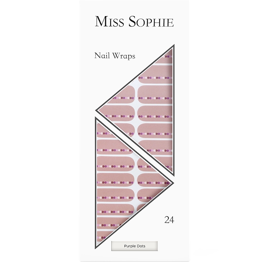 Miss Sophie Purple Dots Nagelsticker
