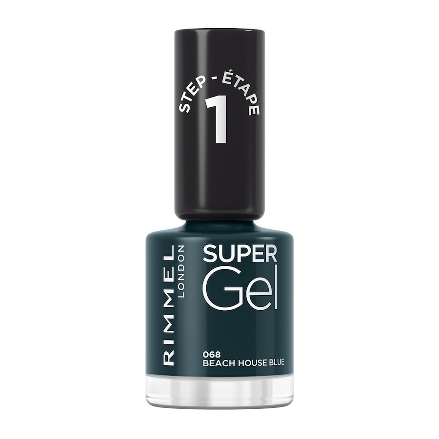Rimmel London Super Gel żelowy lakier do paznokci 060 Nagellack 12 ml Schwarz Damen