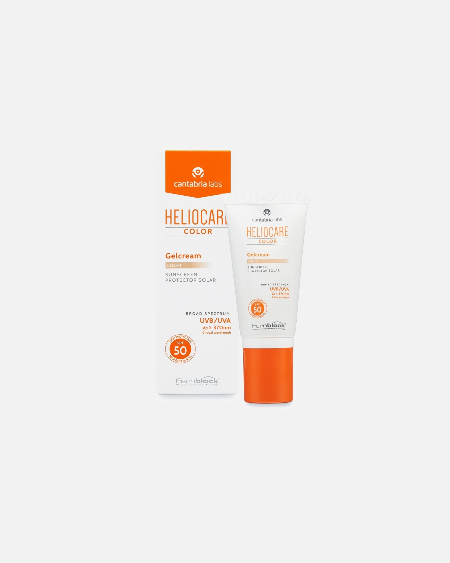 Sonnencreme Gesicht für Unisex HELIOCARE Gelcream Color SPF50 Light
