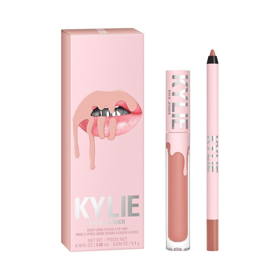 KYLIE COSMETICS Velvet Lip Kit Lippen Make-up Set 700 - BARE Rosegold