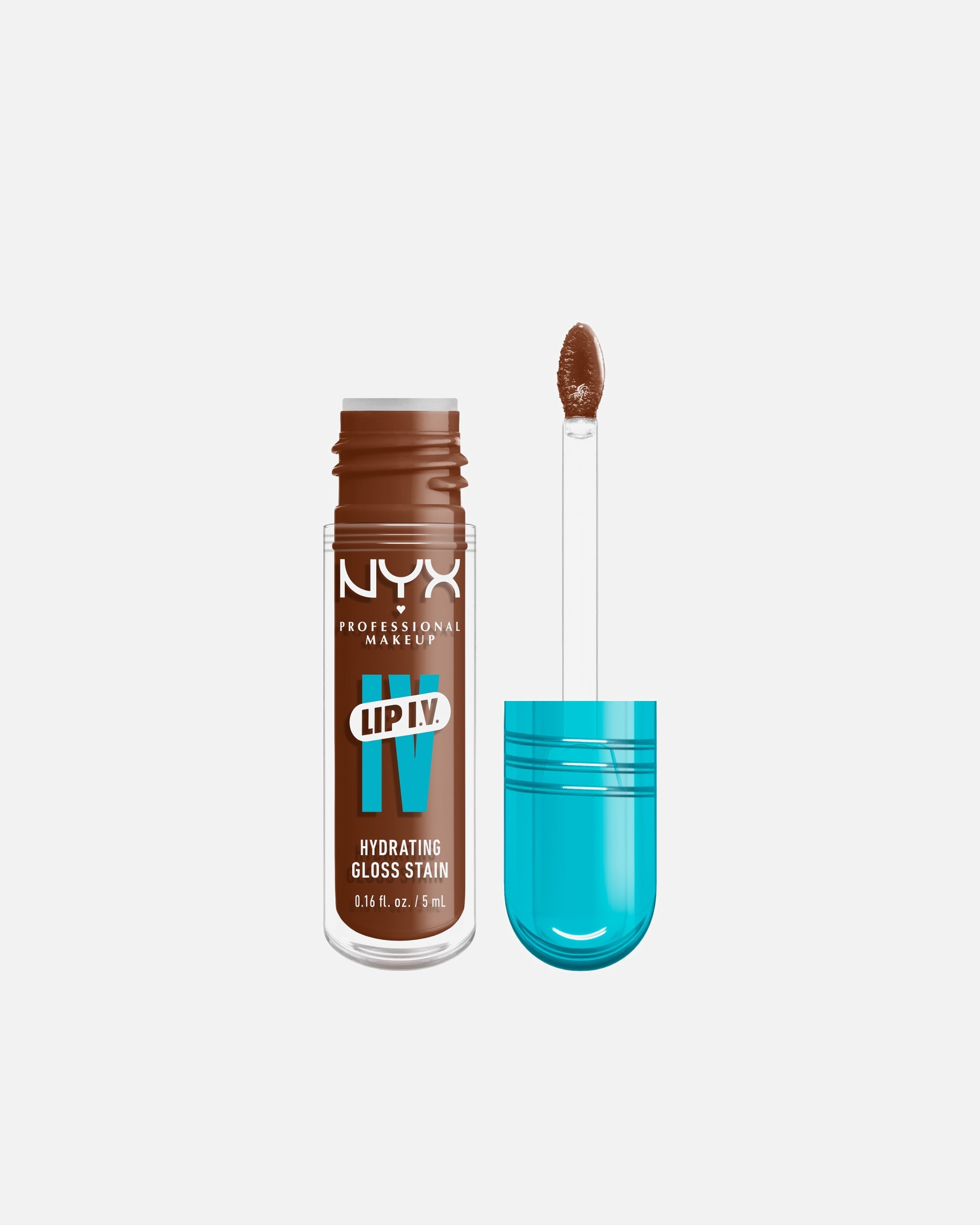 Lipgloss für Unisex NYX Professional Makeup Default Brand Line Lip IV Gloss Serum feuchtigkeitsspendend 04 - COCOA QUENCH