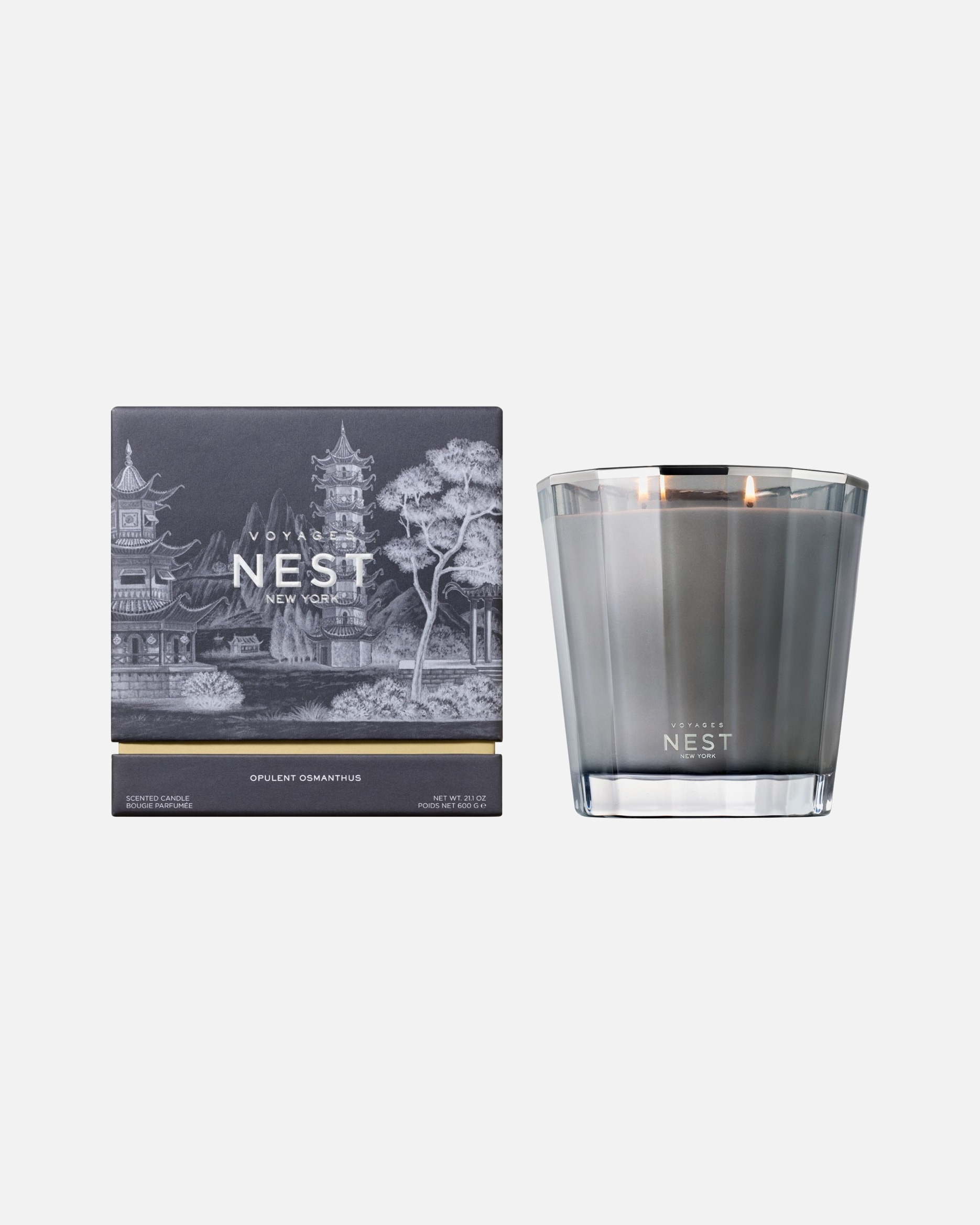 Kerze für Unisex NEST NEW YORK Default Brand Line Voyages Opulent Osmanthus 2-Wick 600 g