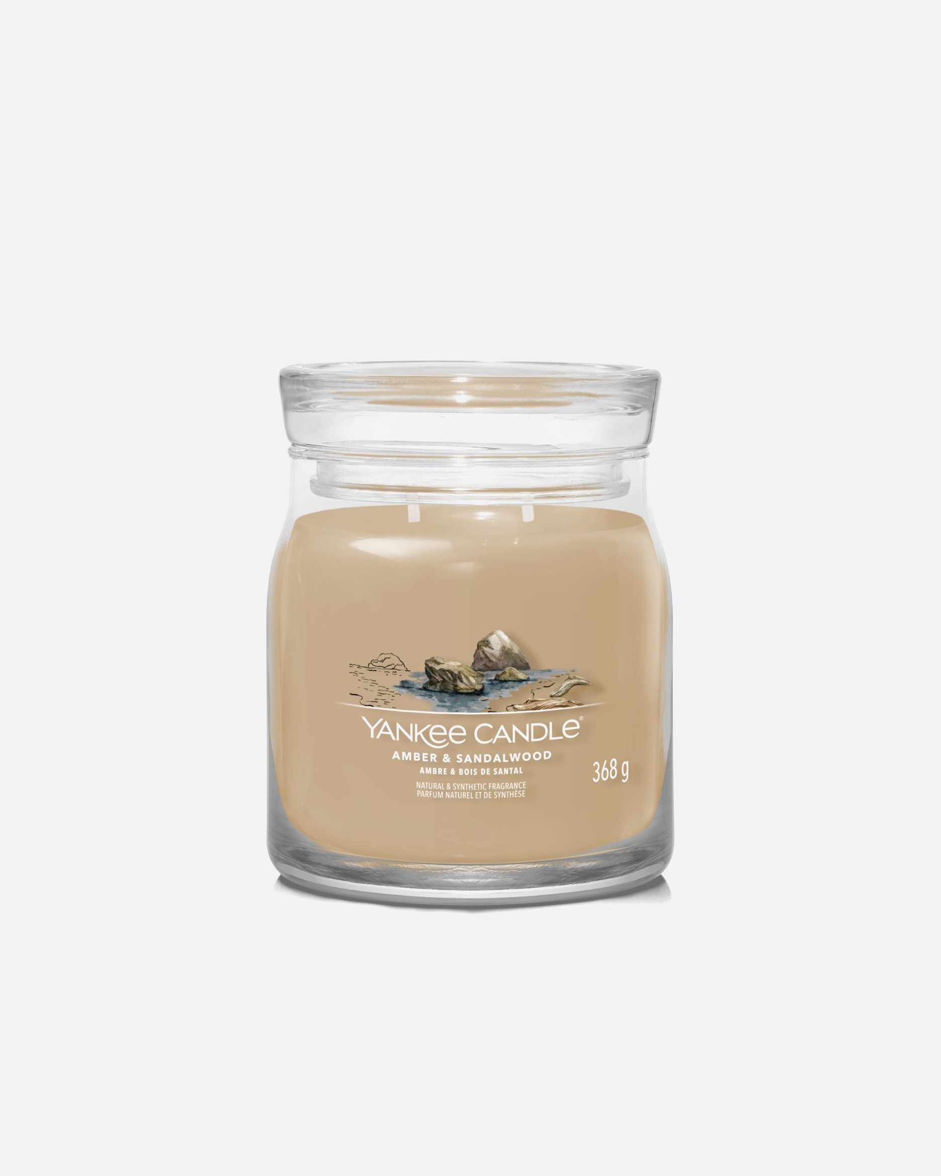 Kerze für Unisex YANKEE CANDLE Default Brand Line Amber & Sandalwood 368 g - Signature