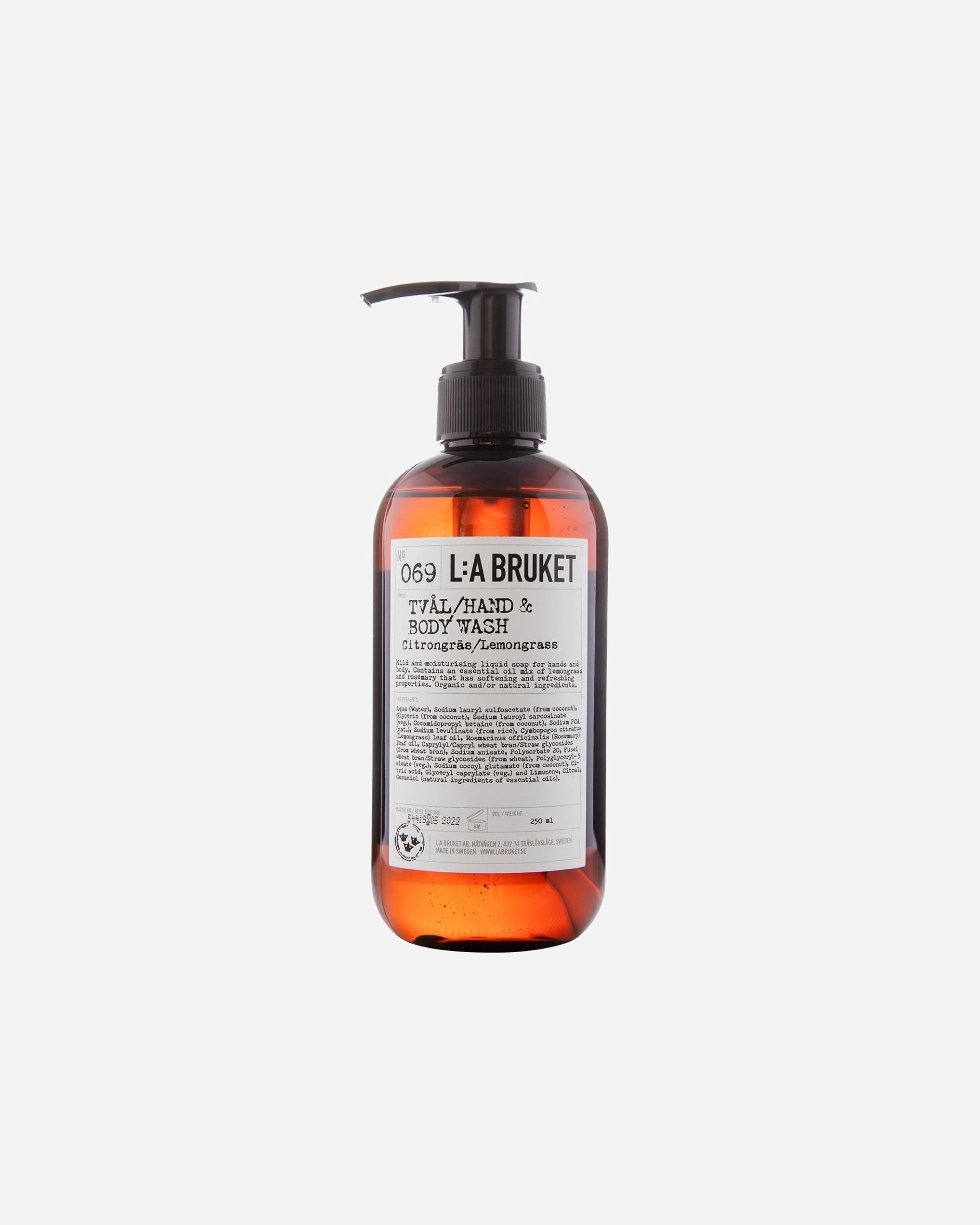 Duschgel für Unisex L:A BRUKET No. 069 Liquid Soap Lemongrass 240 ml