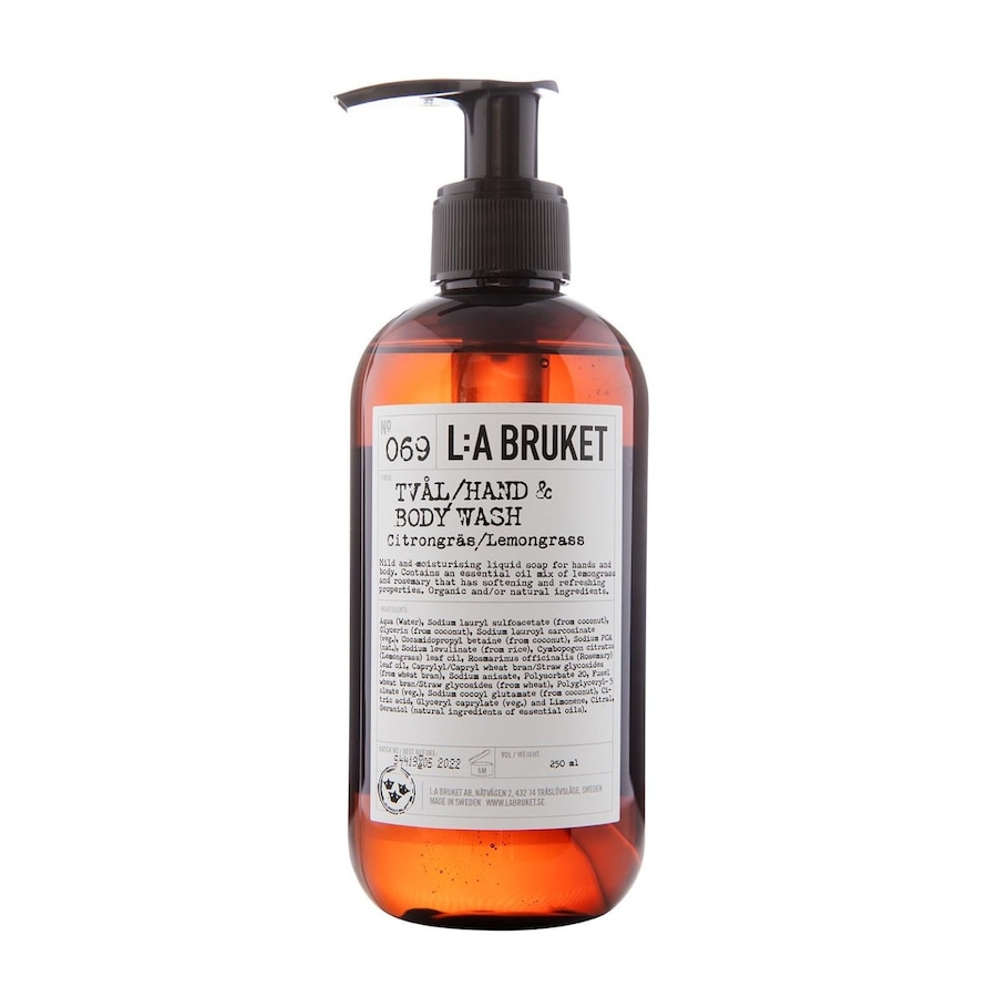 L:A BRUKET No. 069 Liquid Soap Lemongrass Duschgel 240 ml