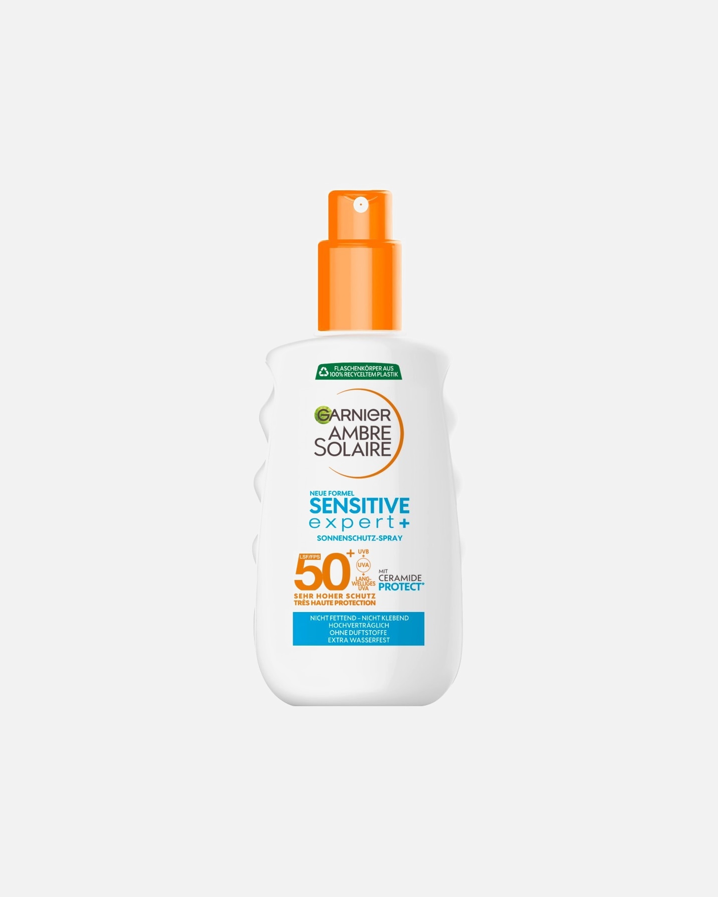 Sonnenspray für Unisex Garnier Ambre Solaire Sensitive expert+ LSF 50+ 150 ml