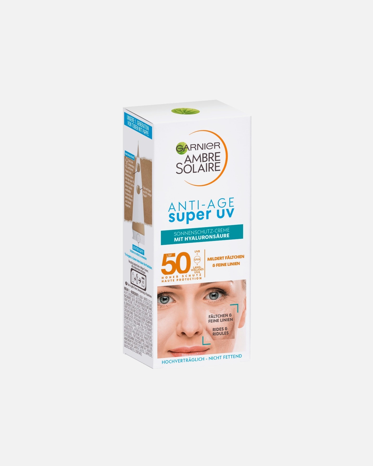 Sonnencreme für Unisex Garnier Ambre Solaire Anti-Age Super UV Sonnenschutz-Creme LSF 50 50 ml