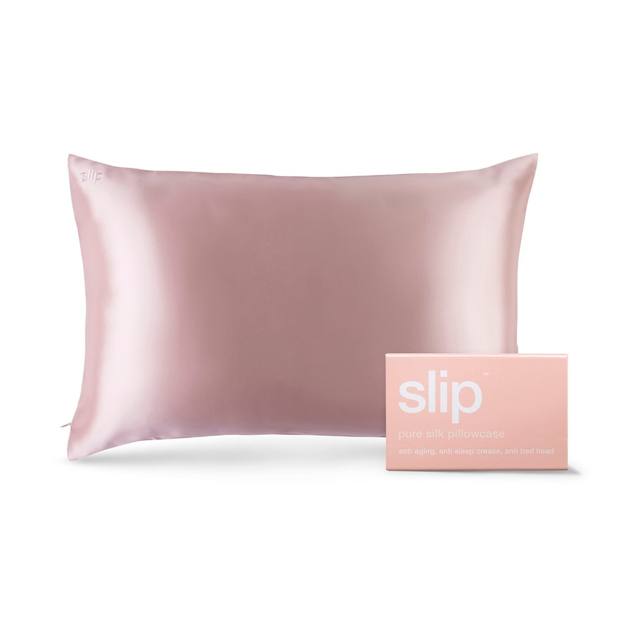 Slip Pure Silk Pillowcase Kissen Rosa Silber