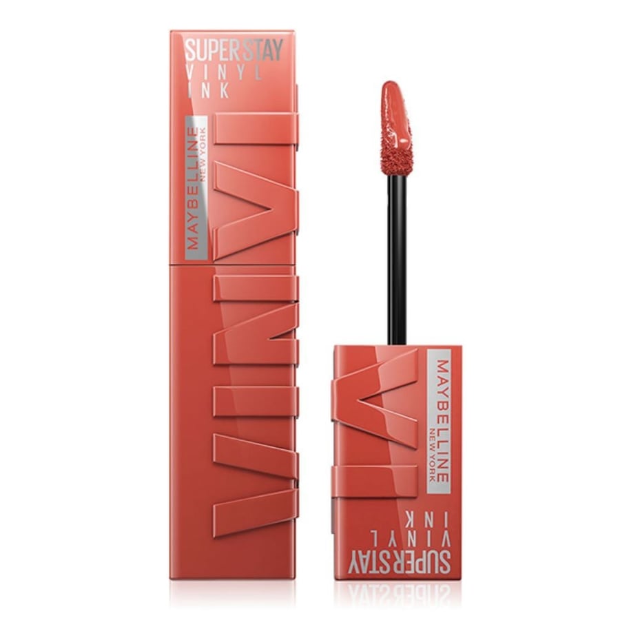 Maybelline Super Stay Vinyl Ink Lippenstift 125 - Keen 4.2 ml Dunkelrot