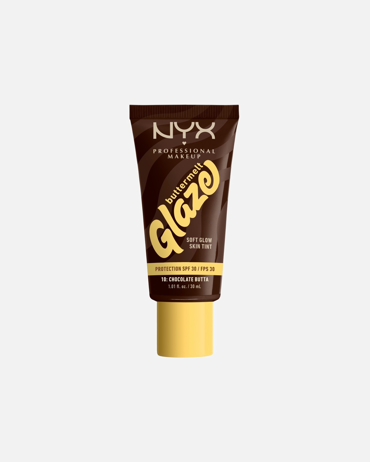 Foundation für Unisex NYX Professional Makeup Default Brand Line Buttermelt Glaze LSF 30 10W - CHOCOLATE BUTTA