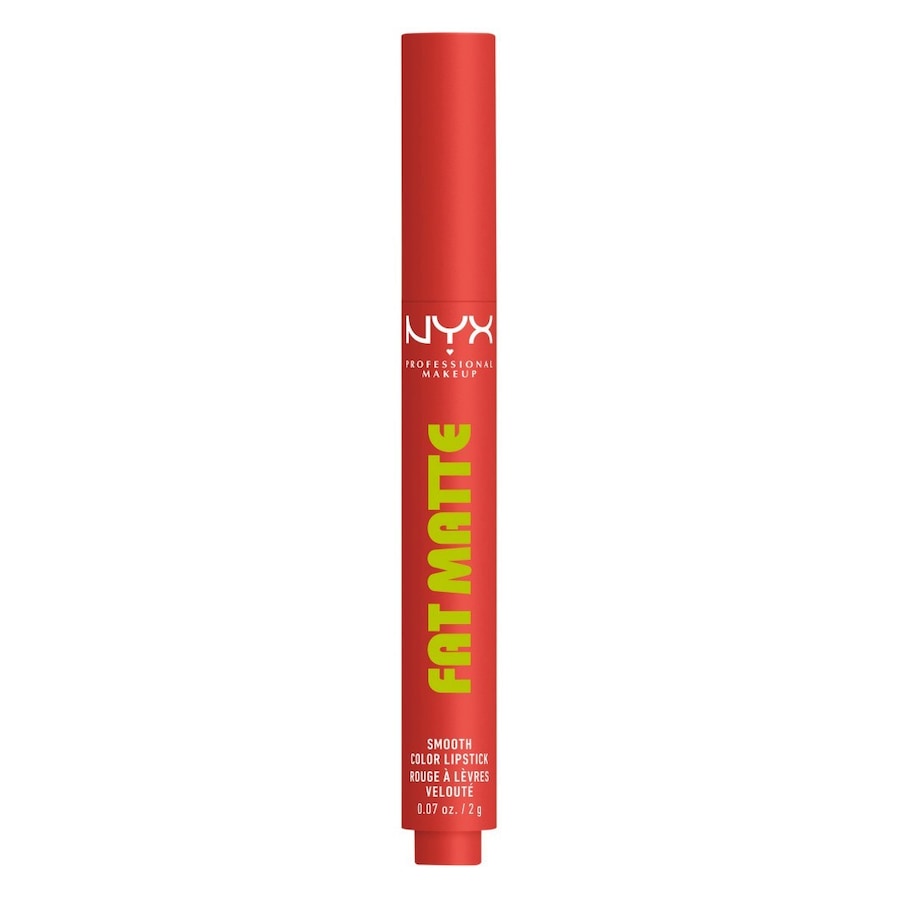 NYX Professional Makeup Fat Matte Smooth Lippenstift 2 g Dunkelrot