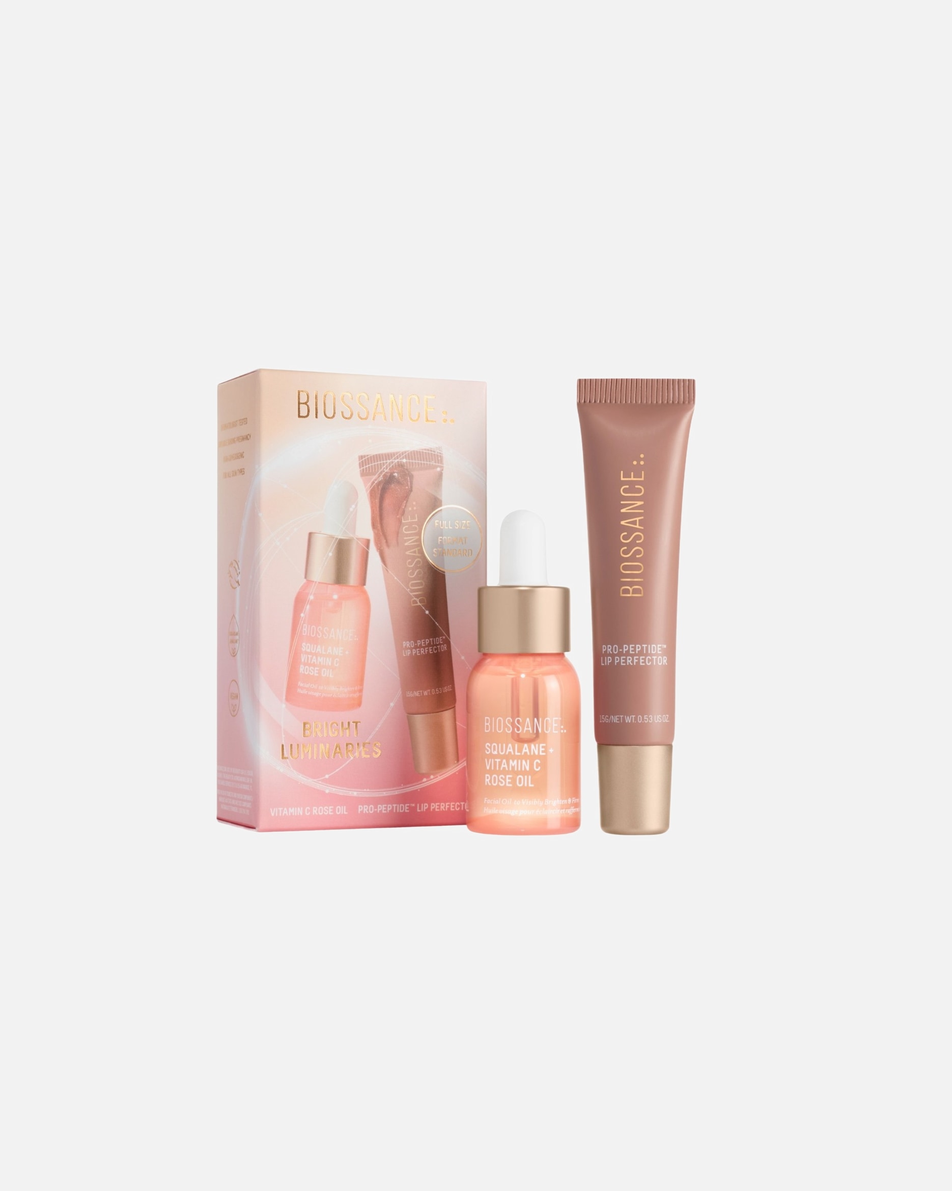 Gesichtspflegeset für Unisex Biossance Holiday 2025 Bright Luminaries 1 Stück