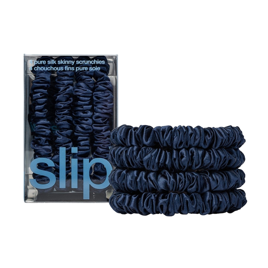 Slip Pure Silk Skinny Scrunchies Haarschmuck Navy
