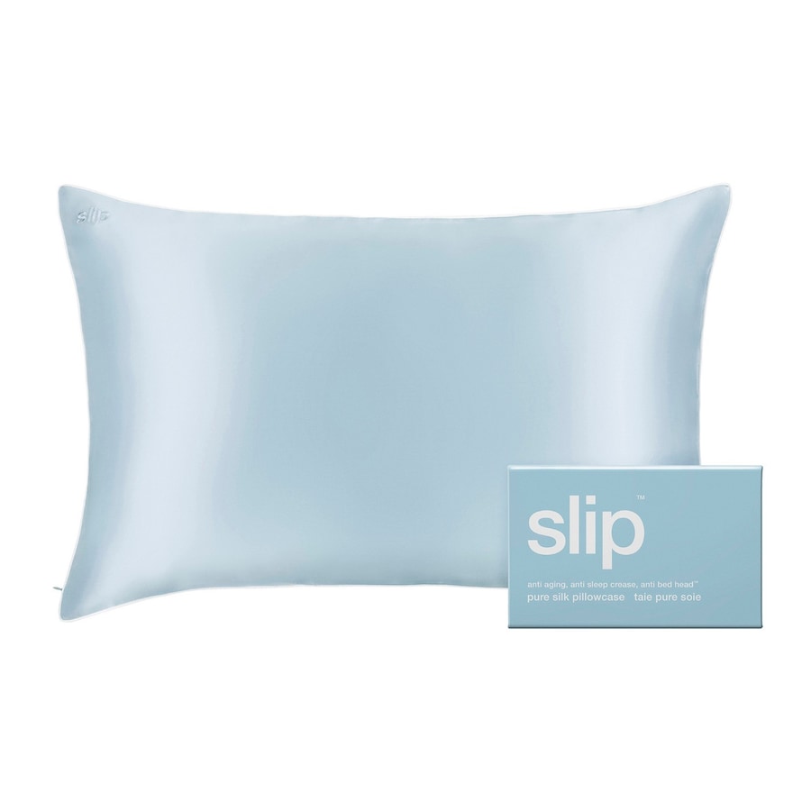 Slip Pure Silk Pillowcase Kissen Queen - Seabreeze Silber