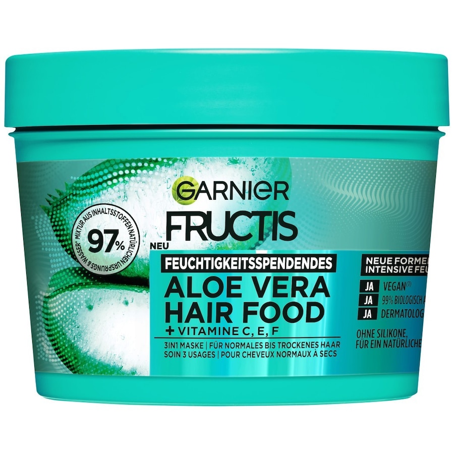 Garnier Fructis Aloe Vera Hair Food 3in1 MaskeHaare | 400.0 ml | 14,98 / 1.0 l