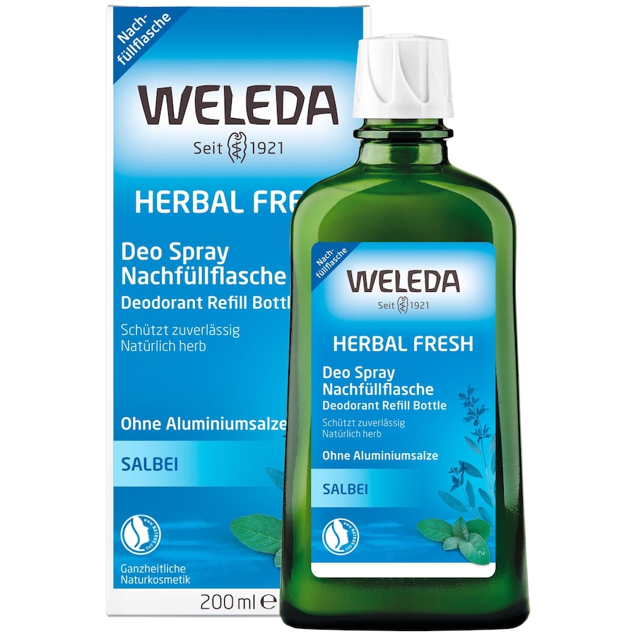 Weleda Herbal Fresh Deo Spray Salbei Nachfüllflasche Deodorant 200 ml