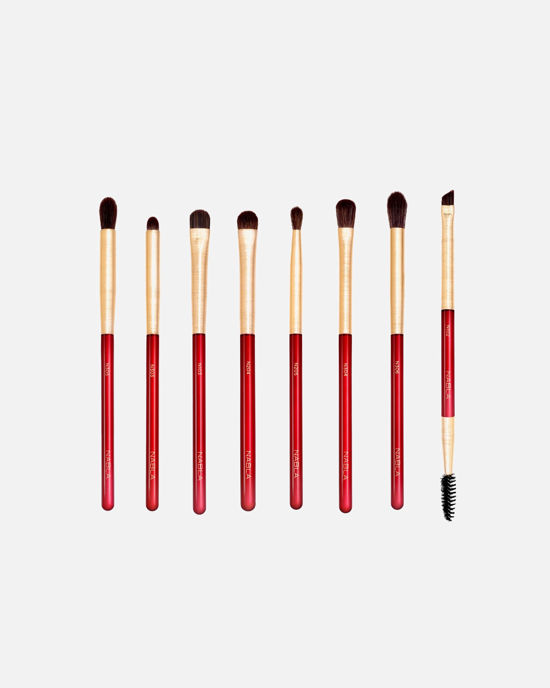 Pinselset für Unisex NABLA Default Brand Line Ruby Complete Eye Brush Set 1 Stück