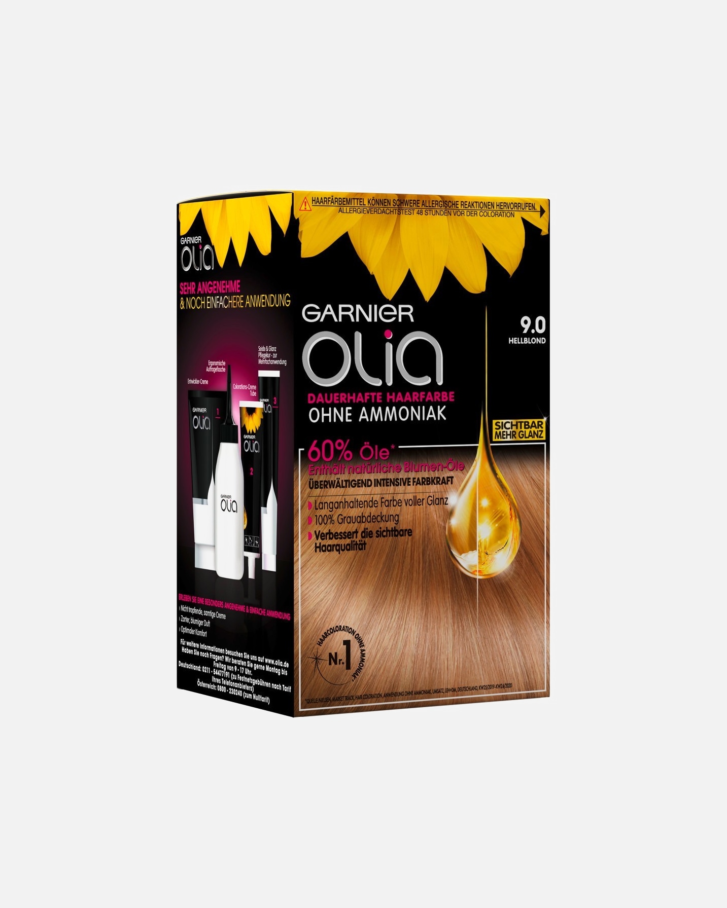 Haarfarbe für Unisex Garnier Olia Intensivcoloration 9.0