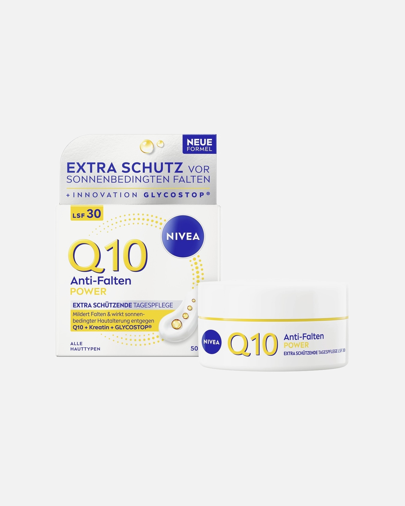 Tagescreme für Weiblich NIVEA Q10 Schützende Tagespflege LSF 30 50 ml