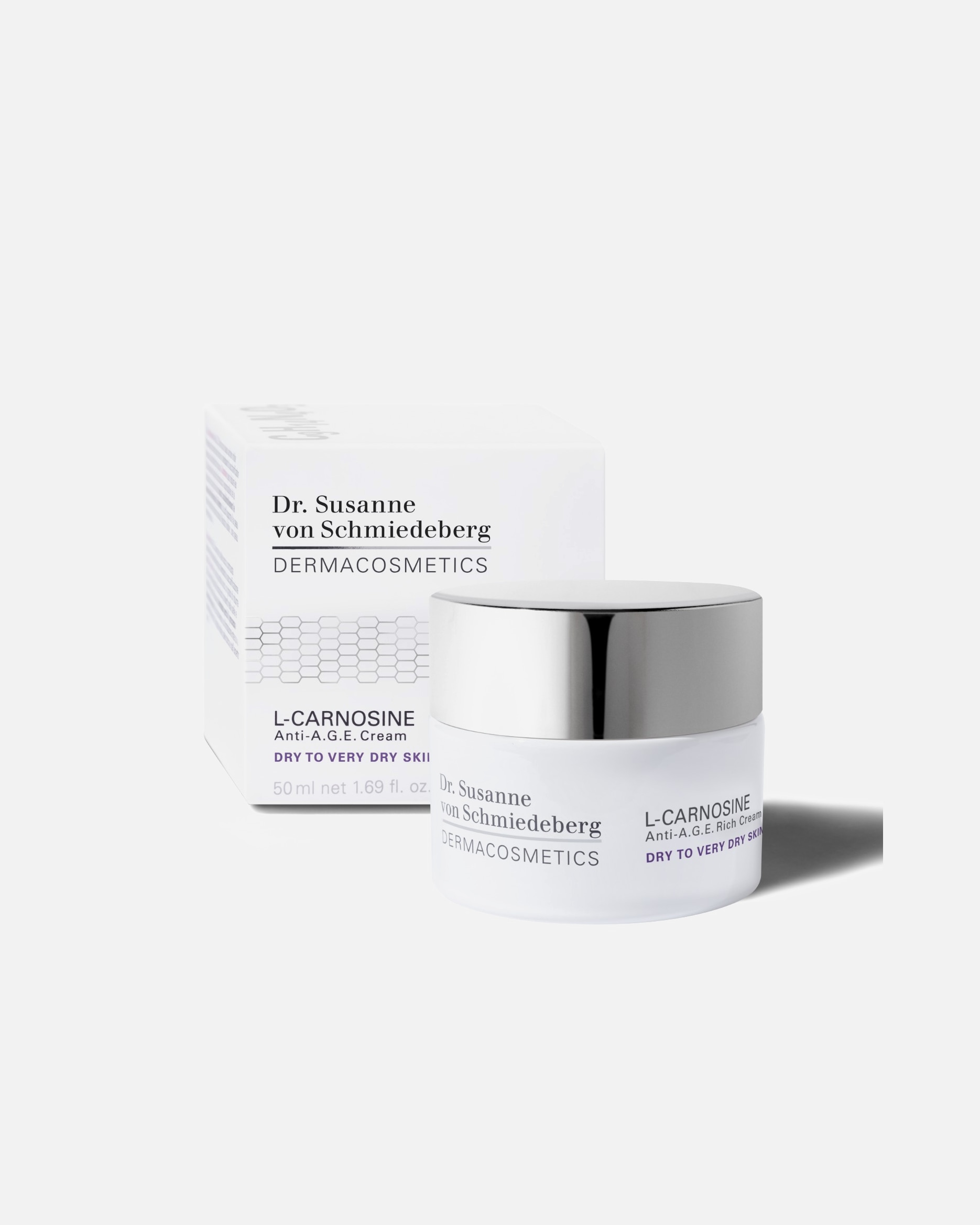 Gesichtscreme für Unisex Dr. Susanne von Schmiedeberg L-Carnosine Anti-A.G.E. Dry to Very Dry 50 ml