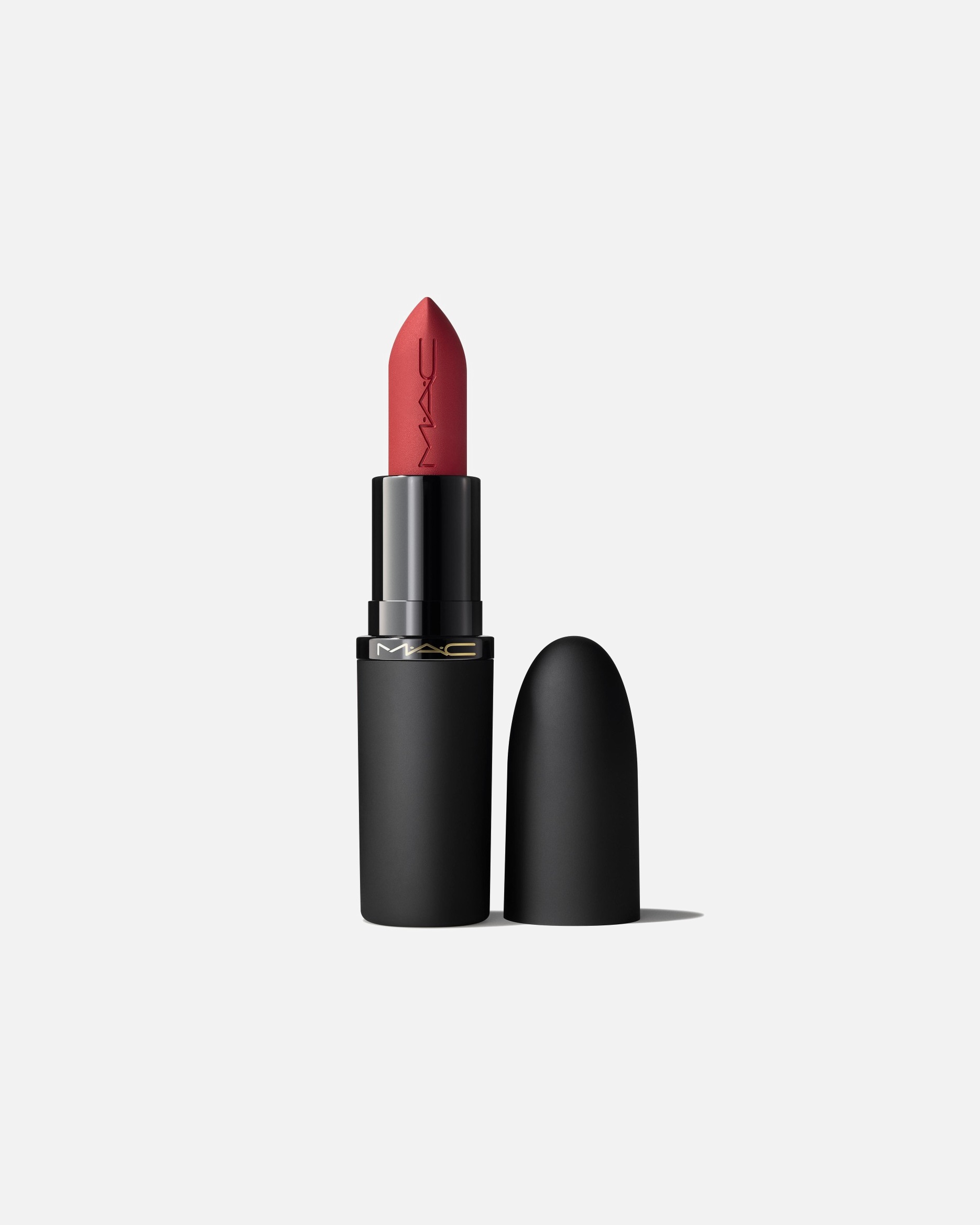 Lippenstift für Unisex MAC Powder Kiss HAZY MATTE LIPSTICK DUBONNET BUZZ