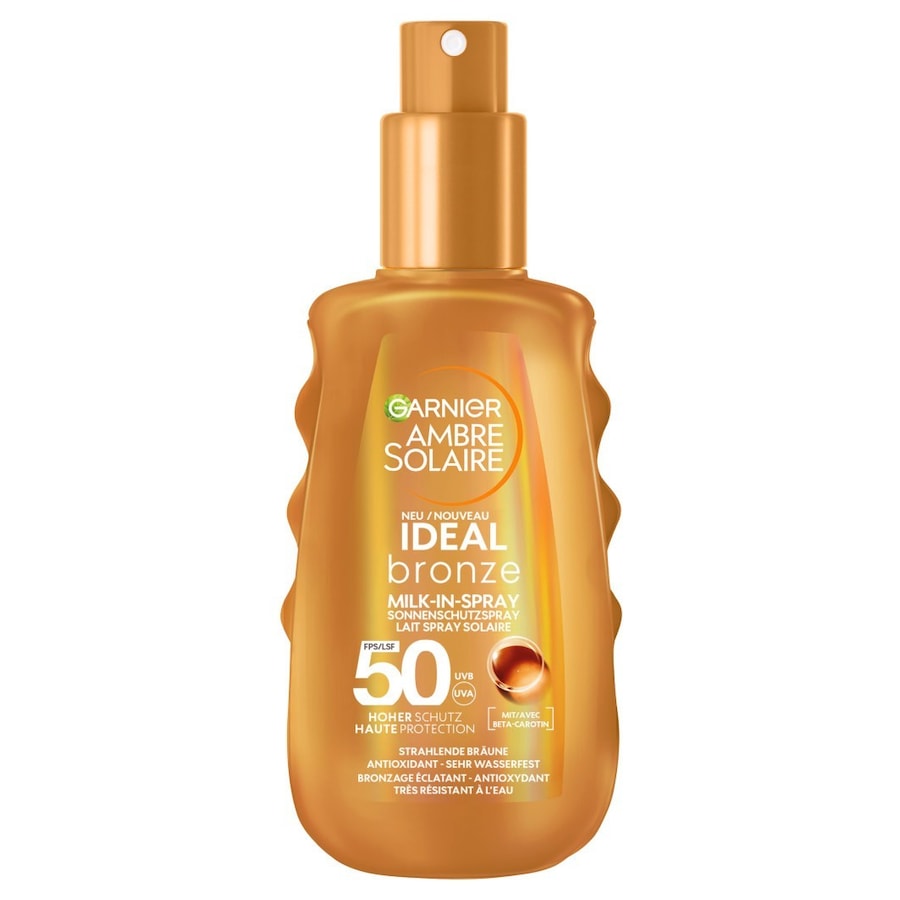 Garnier Ambre Solaire Ideal Bronze Milk-in-Spray Sonnenschutzspray mit LSF 50 Sonnenspray 150 ml