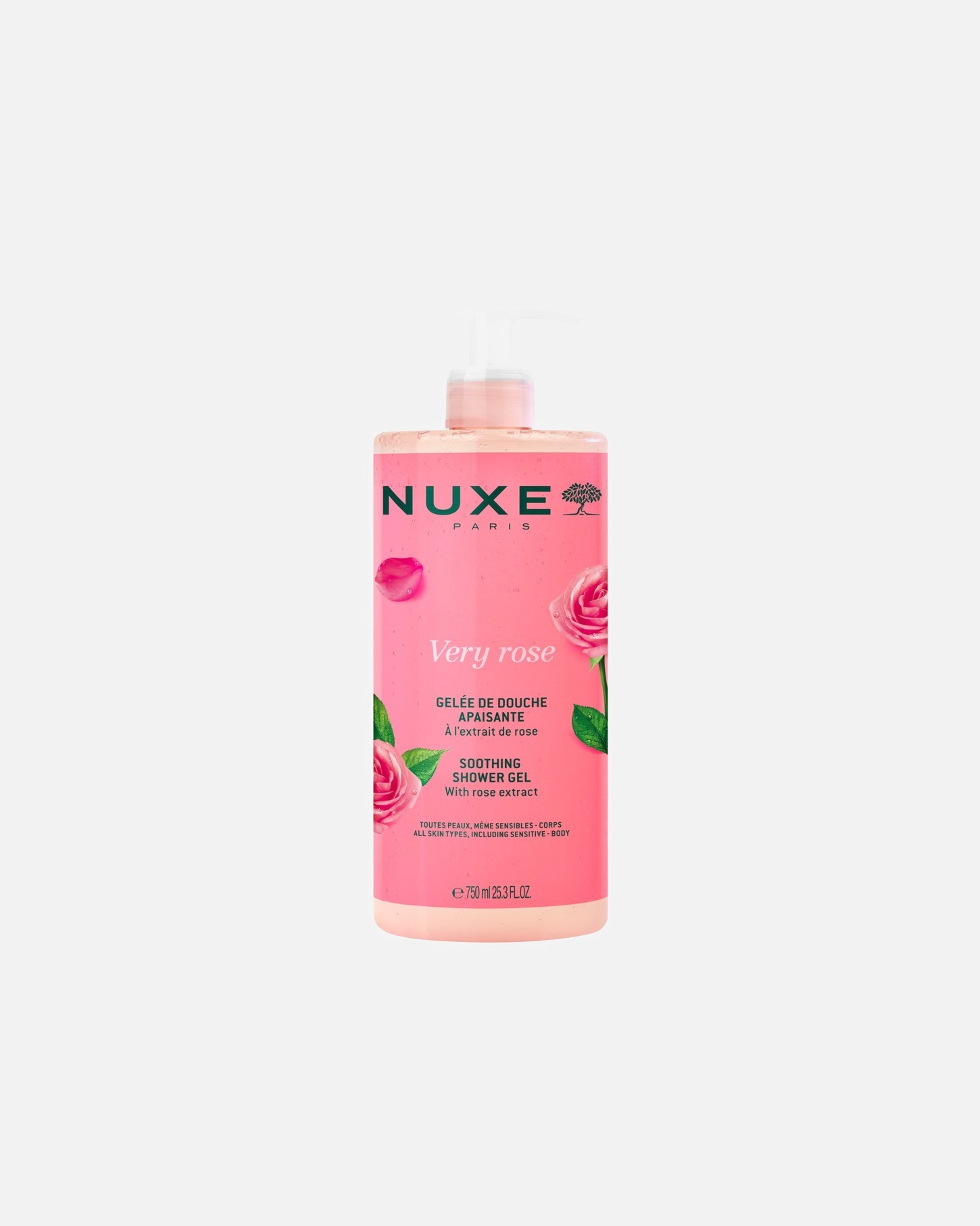 Duschgel für Weiblich NUXE Very Rose Beruhigendes 750 ml