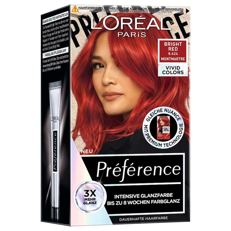 L’Oréal Paris Preference Vivid Colors Haarfarbe Nr. 8.624 - Bright Red Dunkelrot