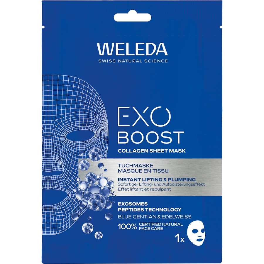 Weleda Exo Boost Blauer Enzian & Edelweiss Tuchmaske 20 ml