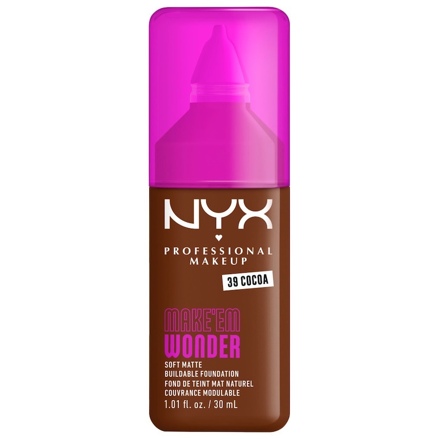 NYX Professional Makeup Make 'EM Wonder Foundation 39 - COCOA 30 ml Braun