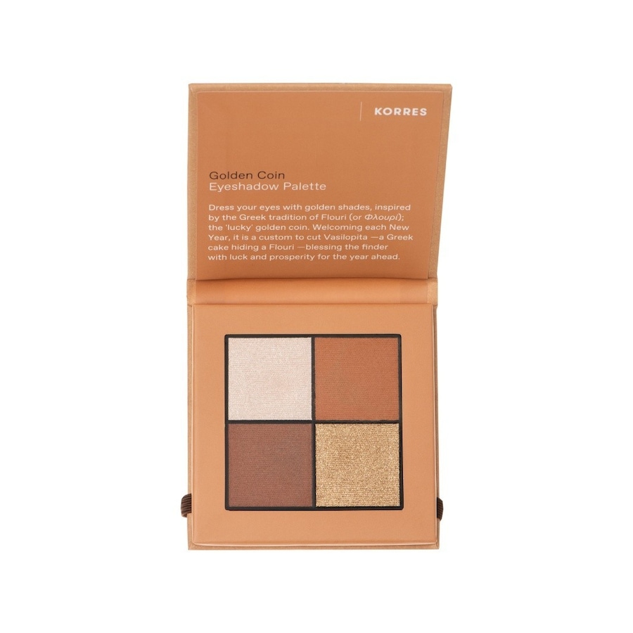 KORRES Eyeshadow Palette Lidschatten GOLDEN COIN 5 g Hellbraun