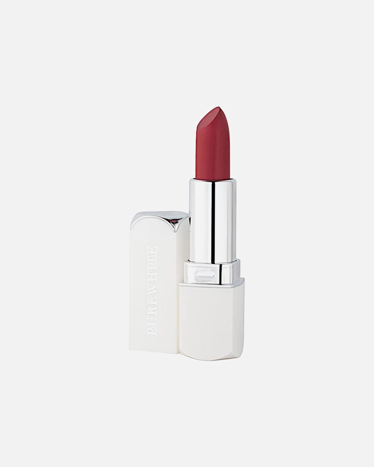 Lippenfarbe für Unisex Pure White Cosmetics Purely Inviting Satin Cream Lipstick FIERY FUSION