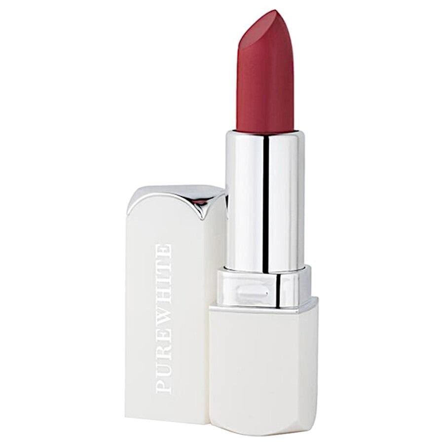 Pure White Cosmetics Purely Inviting Satin Cream Lipstick Lippenfarbe FIERY FUSION 3.9 g Dunkelrot